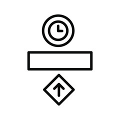 Obraz premium Timed Submission Process Icon