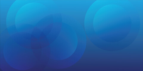 Blue Abstract Background With Circles And Gradient For Technology, Design, And Business Projects