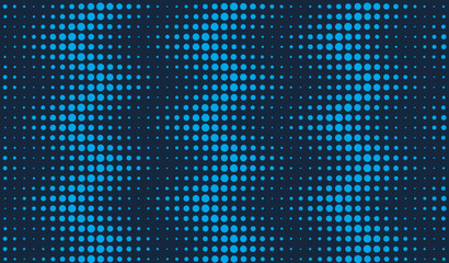 Abstract blue background with dots, Circle Half ton Design