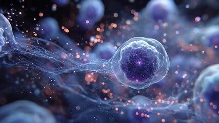 Cellular Activity and Communication Animation