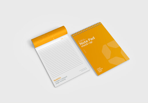 Planner Diary Notepad Mockup