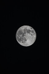 full moon in the night sky