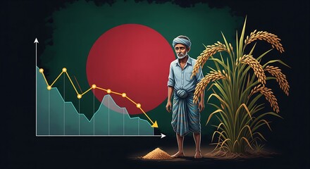 Economic challenges impacting Bangladeshi farmers with declining rice yields and market instability, impacting livelihoods and food security, calls for policy changes