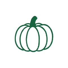 Simple Green Pumpkin Icon