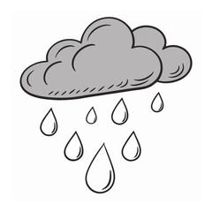cloud with rain drops