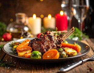 Festliches Lammkarree mit Gem&uuml;se &ndash; Elegantes Weihnachtsgericht