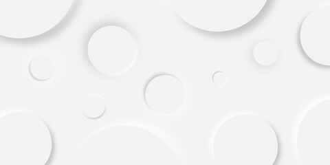 White and grey abstract modern circle background. abstract white circle shape with digital hi tech concept background technology. elegant minimal style Paper circle business banner with drop shadows.  © Kainat 