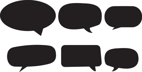 Speech bubble collection cloud speech bubbles collection collection of colorful speech balloon vector illustration
