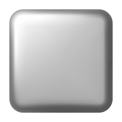 Glossy silver square button