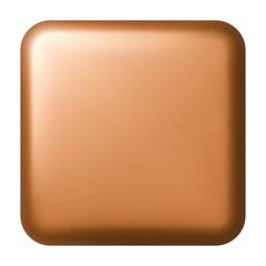 Glossy bronze square button