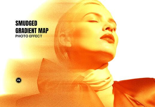 Smudged Gradient Map Photo Effect