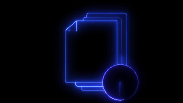 glowing neon deadline minimalist stroke