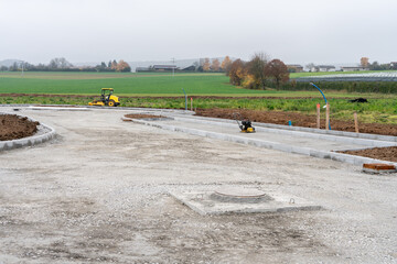 Baustelle f&uuml;r ein neues Industriegebiet