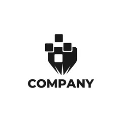 Obraz premium CNC machine illustration logo design, abstract, laser beam sparks, laser cutting, metalworking, element, machining, computer, stainless, modern, industrial, engineering, symbol, sign, laser, cutting