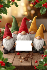 Christmas greeting card with Christmas tree