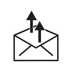 Secure Mail line icon. Email symbol. Line. Classic Secure Mail icon.