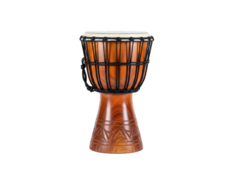Djembe Drum Isolated on White Background