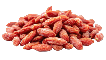 Dried Goji Berries Isolated on White Background