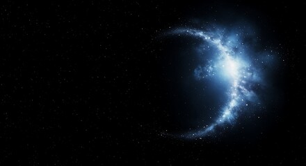 Nebula in deep space bright star cluster cosmic background wallpaper