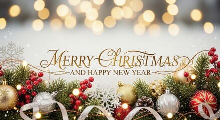 Christmas celebration and new year wishes festive environment holiday greetings family gathering warm atmosphere joyful spirit seasonal decoration