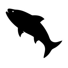 Atlantic salmon silhouette