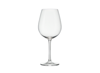 Empty Wine Glass Isolated on White Background