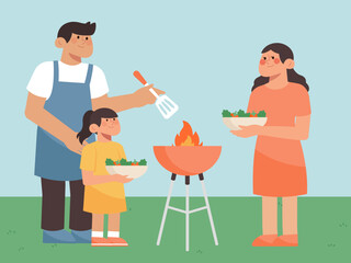 Mixed Family &ndash; BBQ Together