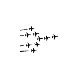 Airplane outline icon set for graphic and web design. Aviation icon set for air travel design. airplane vector set Silhouetted World War II Aircraft Modern Airplane Logo Vector Set Airplane and runway