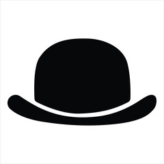Top hat icon collection. Solid, filled icon set of top hats: classic hat, silk, magicians , vintage , steampunk top hat, wedding top. Vector icon. Hat icon filled flat sign concept for web design.Hat 