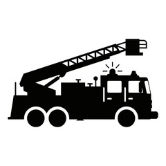 Naklejka premium Dump Truck Silhouette Icon – Construction Loader Vehicle Vector Design