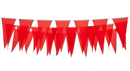 Brighten any celebration with vibrant red party pennant banners creating a festive atmosphere for your event or marketing campaign