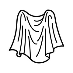 Draped Fabric Outline Icon