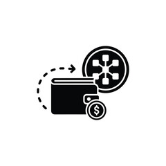 Crypto Investment Digital Wallet. Blockchain Cryptocurrency Portfolio.  Digital Asset Investment Management.