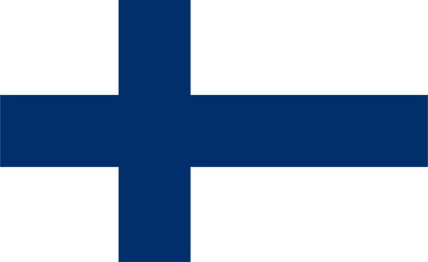 flag of Finland icon vector illustration 