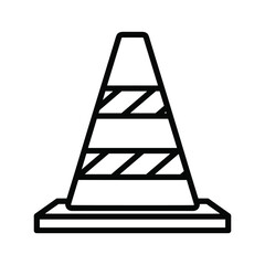 Traffic Cone Outline Icon