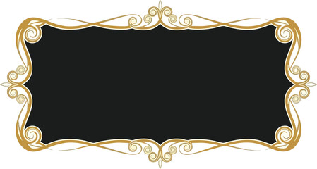 Elegant Ornate Frame for Text, Decorative Border, and Design Elements