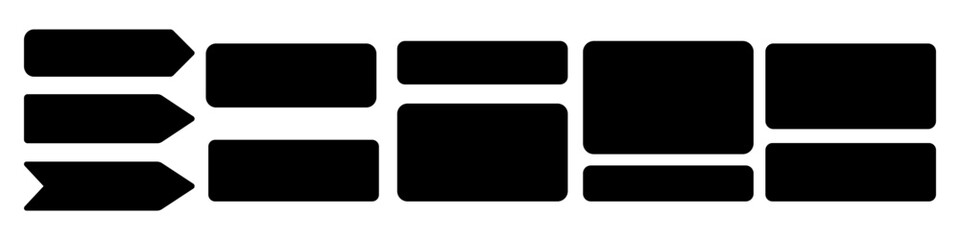 Space for text, black box set, vector design