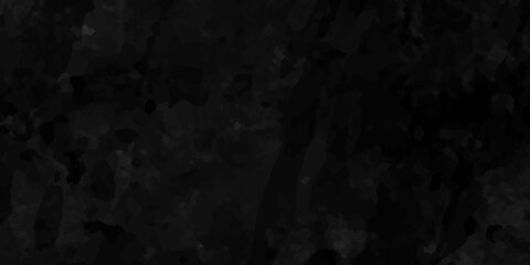 Abstract black painted watercolor paper texture, black grunge texture with scratches, dark cement wall background in vintage style, promote product and content on display and web design.