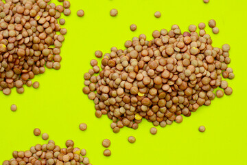 Lentils are small brown legumes rich in protein and fiber