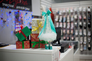 christmas shopping in the store