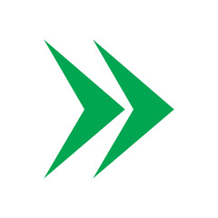 Double Arrow Icon | Direction Forward Back Symbol