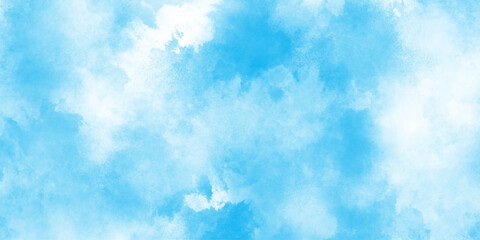 Light sky blue watercolor background, Abstract beautiful light blue cloudy sky concept for design template, illustration art marble painting sky, abstract design watercolor picture painting .
