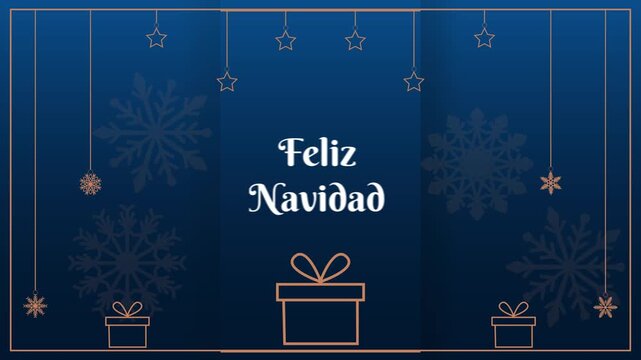 Navidad_Christmas_golden_blue_gifts_snowflakes_spanish