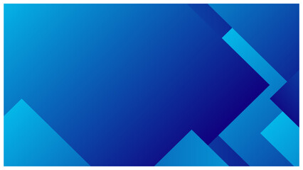 シンプルな四角形のビジネス系グラデーション背景 青