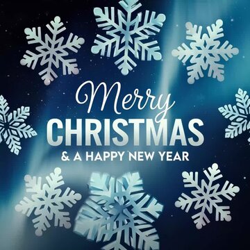 Merry Christmas Decoration & Happy New Year Celebration Background