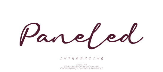 Abstract minimal future alphabet fonts. simple typography sport future creative font . vector illustrator