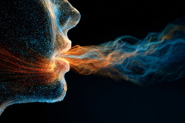 Future of Entertainment: Sound Engineer Creating AI Synthesized Pop Singer from Digital Sound Waves.