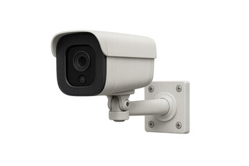 Security camera system capturing surveillance video footage for protection and monitoring, on transparent background