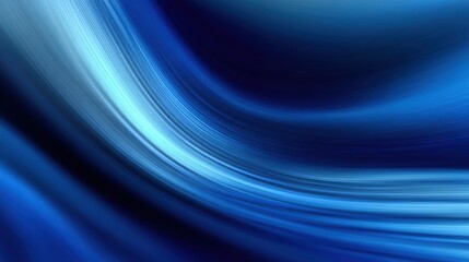 Obraz premium A blue wave with a blue background. The blue color is very bright and vivid. The wave is very long and it seems to be moving