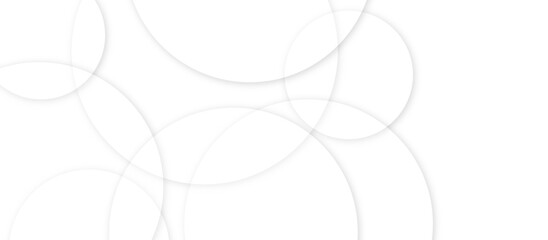 abstract white background with lines and circles. geometric shapes with shadows. geometric stripe line art design.
